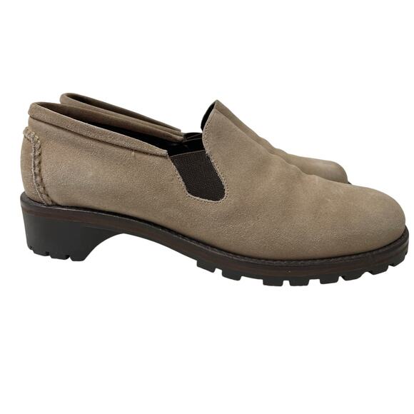 Cole Haan Country Stylish Suede Slip on Loafers, Tan, New cond., Ladies Size 7 - Picture 5 of 11